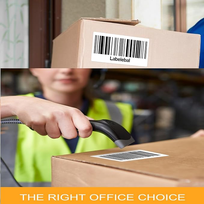 2” x 4" Label Stickers Shipping,1000 Mailing Labels, Printable White Sticker Label for Laser Inkjet Printer, Permanent Adhesive Mailing Address Labels for Packages Envelopes (100 Sheets)