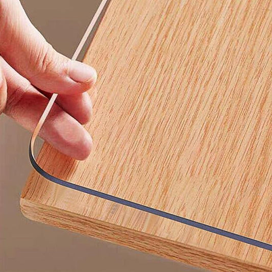 OstepDecor Clear Table Cover Protector 30 x 48 Inch, 1.5mm Thick Plastic Table Cover, Dining Table Protector Pad, Waterproof & Easy Cleaning PVC Desk Mat for Dresser, Coffee & Kitchen Wooden Tabletop