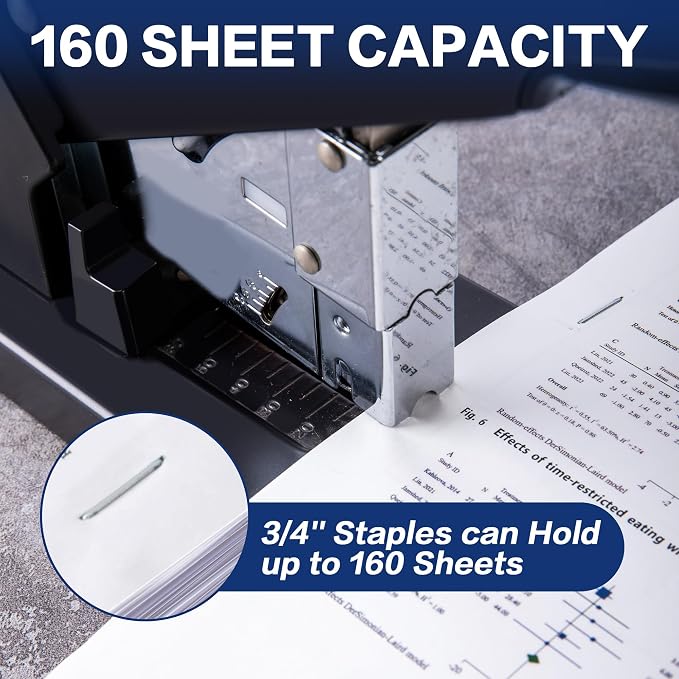 Deli Staples, Premium Heavy Duty Staples for Heavy Duty Staplers, 3/4'' Length, 160 Sheet Capacity, 100/Strip, 3000/Box