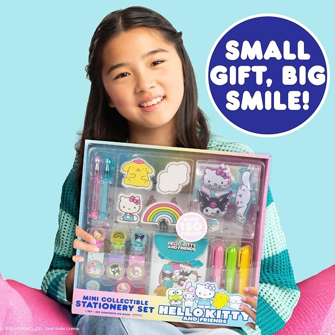 Horizon Group USA Hello Kitty & Friends Stationary Set, Cute School and Office Supplies, Sanrio Accessories, Kawaii Notebook, Collectible