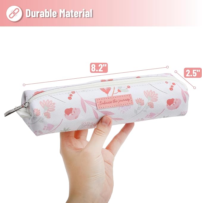 Mr. Pen- Cute Pencil Case Pouch, Multipurpose Canvas Bible Pencil Pouch | Smooth Zipper, Premium Material, Neat Stitches, Ideal for Stationery, Cosmetics, Electronics, School, Office, Travel