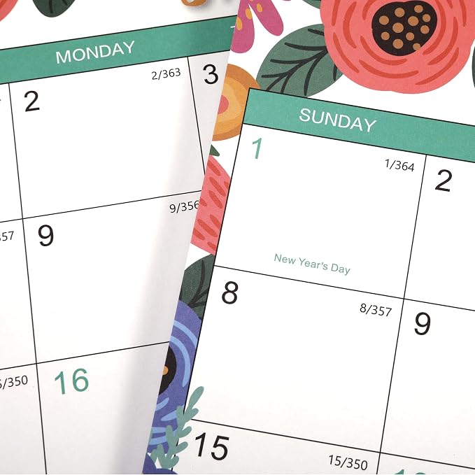 2027 Calendar - 2027 Wall Calendar, JAN 2027 - DEC 2027, 14.6" x 11.5", 2027 Wall Calendar 12 Month with Hanging Hook, for School, Home, Office Organization