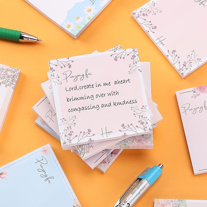 Mr. Pen- Floral Sticky Notes, 3"x3", 12 Pads, 700 Sheets, Colorful | Sticky Notes Bulk, Self-Stick Note Pads, Perfect for Office, School, Home, Study & Organization