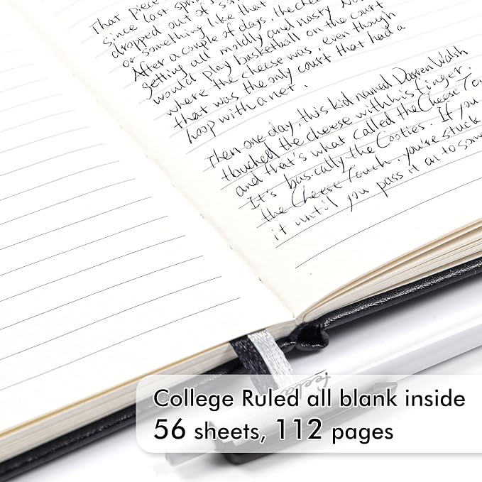 feela 15 Pack Pocket Small Notebooks Bulk, Mini Cute Notepads Hardcover College Ruled Lined Journals with Pen Holder for School Business, with 15 Black Pens, 3.5”x 5.5”, A6, Black Navy Dark Green