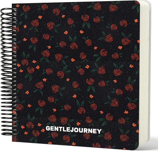 Hardcover Sketchbook,7.2"x8.3"Spiral Bound Drawing Pad,Midnight Roses | 150gsm(92lb)Acid-Free Thick Paper,Blank Art Journal for Adults,Artists&Beginners,Ideal for Sketching,Doodling and Mixed Media