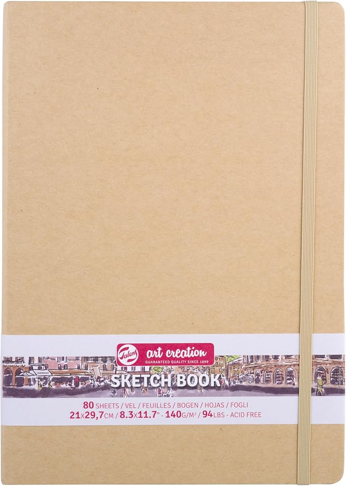 Talens Japan T9314-433M 452280 Art Creation Sketchbook, Drawing Notebook, 8.3 x 11.8 inches (21 x 30 cm), Craft Paper