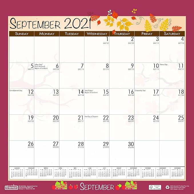 House of Doolittle 2021 Monthly Wall Calendar, Seasonal, 12 x 12 Inches, January - December (HOD338-21)