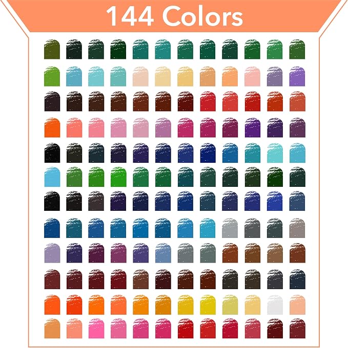 Mr. Pen- Colored Pencils, 144 Pack, Soft Core Professional Color Pencils | Vibrant Shades for Coloring Books, Artists, Kids, Adults & Beginners, Sketching, Shading, Blending & Drawing Supplies
