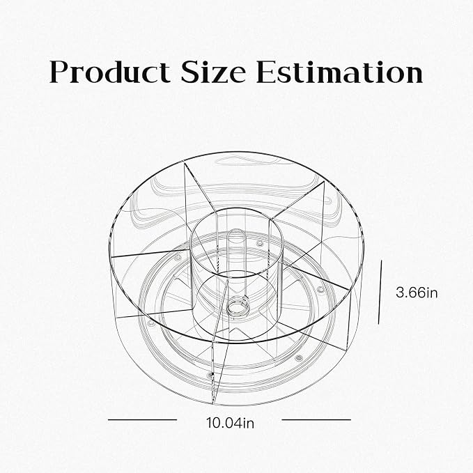 Acrylic Pen Holder, 360 Rotating Pencil Holders & Pen Holders - Multi-Functional Makeup Brush Holder for Desk, Clear Organizer for Cosmetics/Stationery