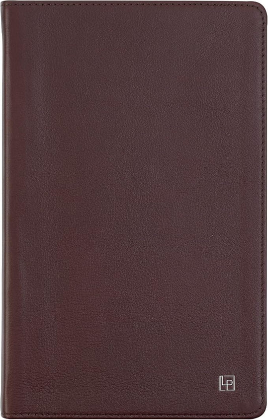 Classic Leather Notebook Writing Journal, Softcover, Narrow Ruled, Table of Contents and Numbered Pages