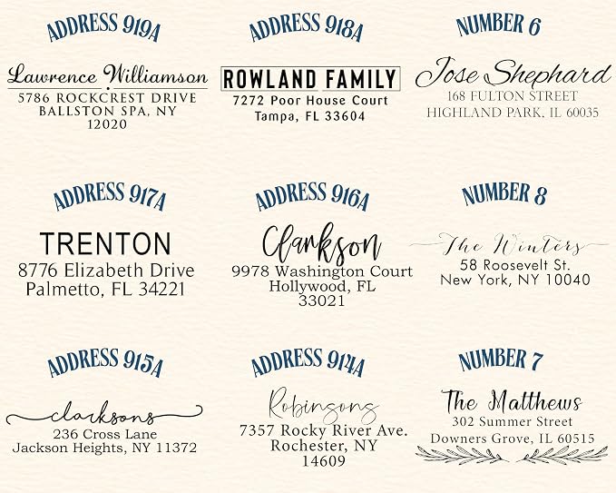 Personalized Return Address Labels - Custom Address Stickers on Rolls (250-500 Labels) (Modern)