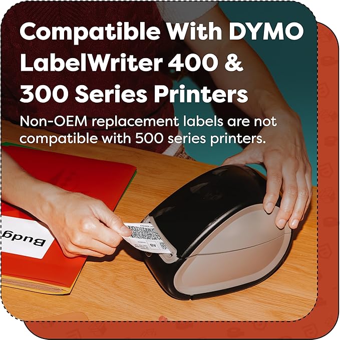 Replacement for DYMO 30256 (8 Rolls, 2400 Labels) 2 5/16" X 4" | Direct Thermal Shipping Labels - Compatible With LabelWriter 450, 450 Turbo, 4XL Printers (NOT 550, 5XL) - Aegis Adhesives