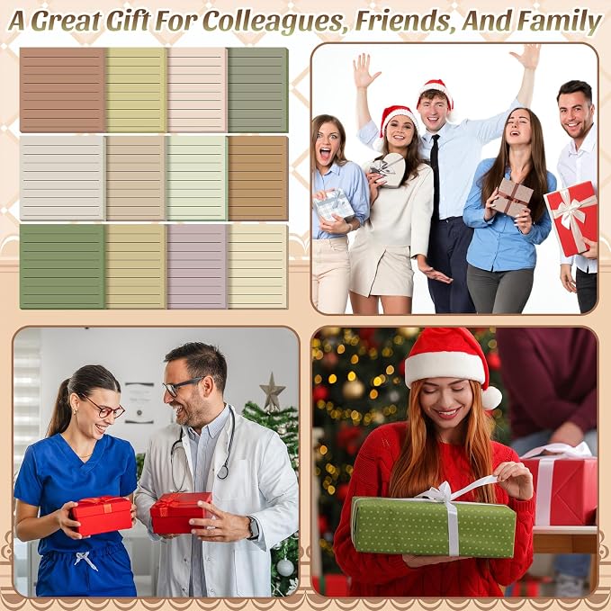 Yinder 24 Pcs Sticky Notes Gifts Bulk,No Words,Boho