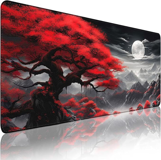 Gaming Mouse Pad - Desk Mat for Keyboard and Mouse - Anime Mousepad Desk Pad with Non-Slip Base, Japanese Large Mouse Pad for Office, Desktop Protection Decoration and Daily Use