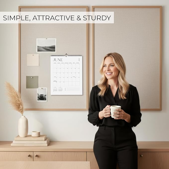 Beautiful 2026-2027 Wall Calendar - Runs from June 2026 until December 2027 - Large 14.5" x 11.5" Office Wall Calendar for Easy Organizing