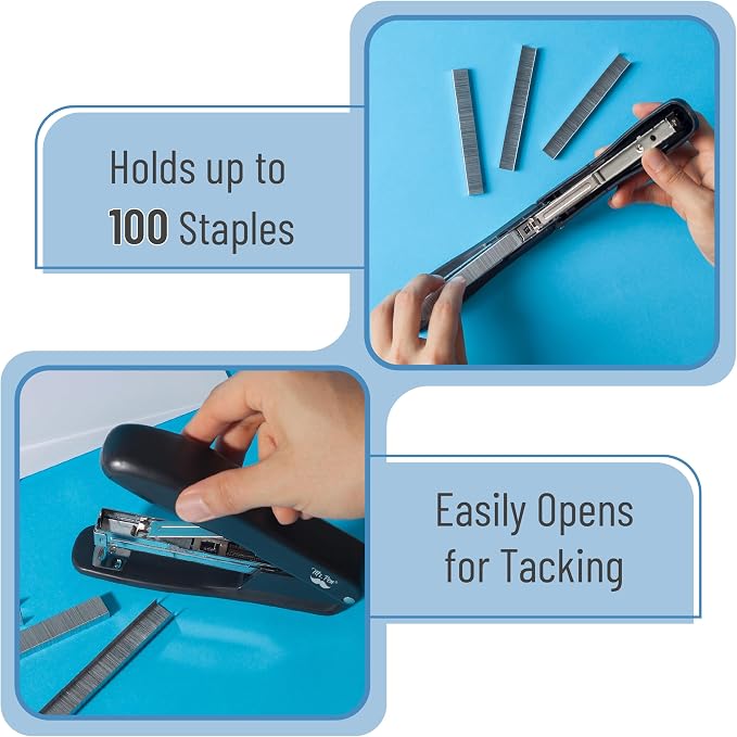Mr. Pen- Staplers with 200 Staples, 20 Sheet Capacity, Pack of 2 | Staplers for Desk, Office Stapler, Desk Stapler, Stapler with Staples, Black Stapler, Paper Stapler, Stapler and Staples