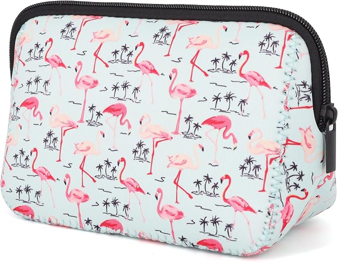 Cosmetic Bag Waterproof Neoprene Zipper Pouch Travel Portable Toiletry Makeup Bags Organizer Case for Women and Girls