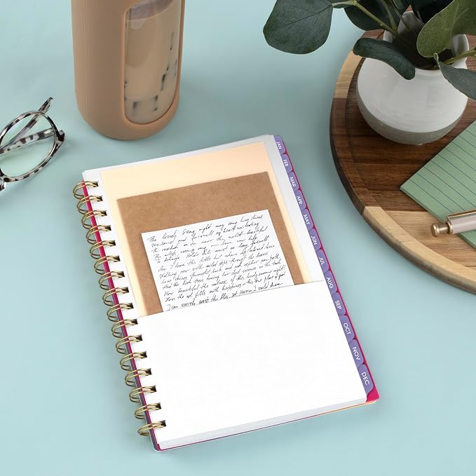 Mead Cambridge 2027 Planner, Weekly & Monthly, 15-Month Oct-Dec, 5.5" x 8.5", Neochrome (1805-200-27)