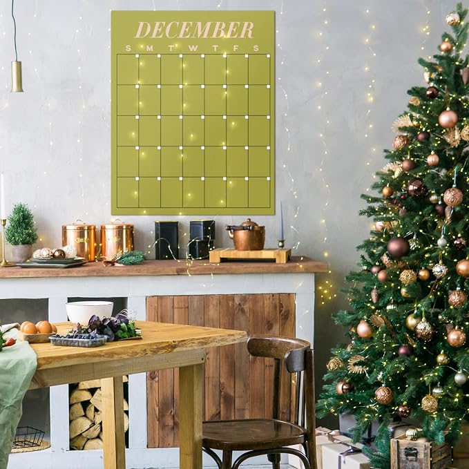 12 Pcs Undated Calendars 16‘'x20‘' Large Erasable Wall Calendar 12 Month Classroom Dry Ease Reusable Planning Colorful Yearly Blank Planner Reserved Grid for Office Home Educational Study Room Class