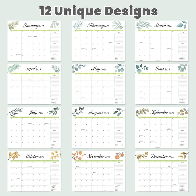 Desk Calendar 2026-2027 with Desk Mat – 17" x 12" Large Desk Pad Calendar Runs from July 2026 to December 2027, Office Supplies Desktop Monthly Calendar for Home & Office