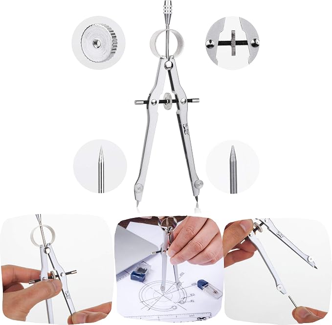 Mr. Pen- Protractor and Compass Set, Compass Protractor Set, Protractor | Compass for Geometry, Math Compass, Compass School, Math Compass and Protractor, Geometry Tools Set
