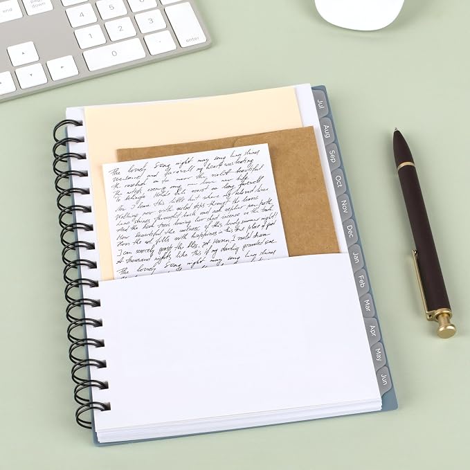 Mead Planner 2026-2027 Weekly & Monthly Academic 15-Month April-June, 5.5" x 8.5", Composure Blue (CAW42020) (Pack of 12)