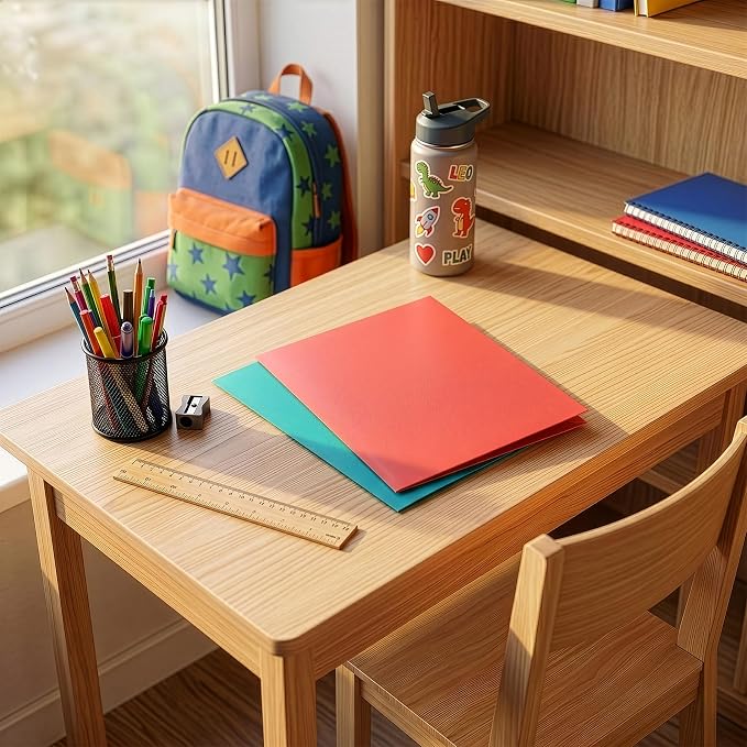 Oxford 2 Pocket Folders, 25 Pack, Tropical Colors, School Value Pack | Each folder holds 100 letter size sheets. Sturdy covers hold up in backpacks all year. Easy to color code. Made in the USA.