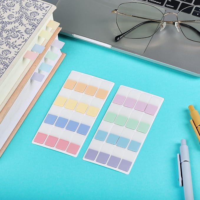 Mr. Pen- Sticky Index Tabs, 480 Pcs, Pastel Sticky Tabs for Notebooks | Page Markers
