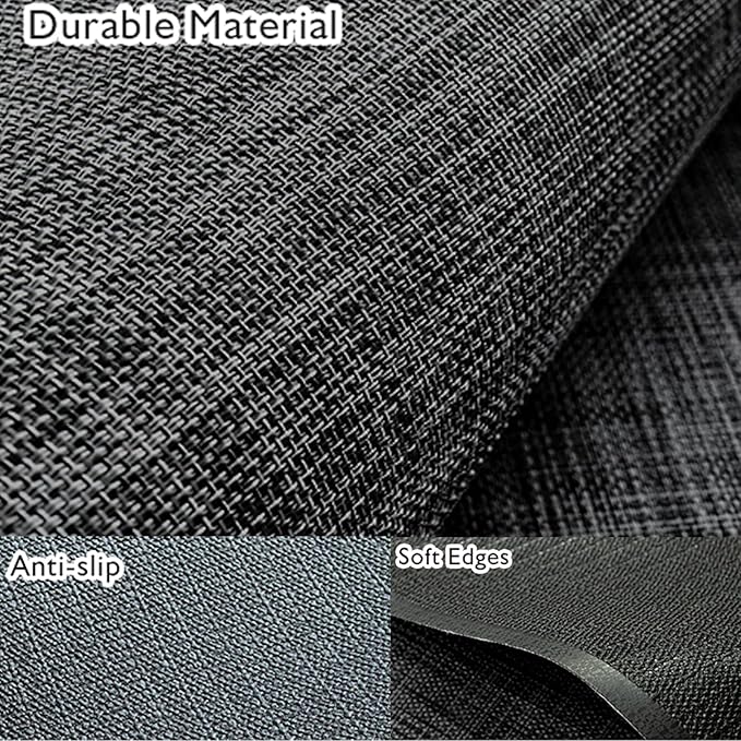 Sycoodeal Office Chair Mat for Hardwood & Tile Floor,Computer Gaming Chair Mat for Rolling Chairs Non-Curve, Anti-Slip, Heavy Duty Floor Protector for Home Office,Black (40" x 55")