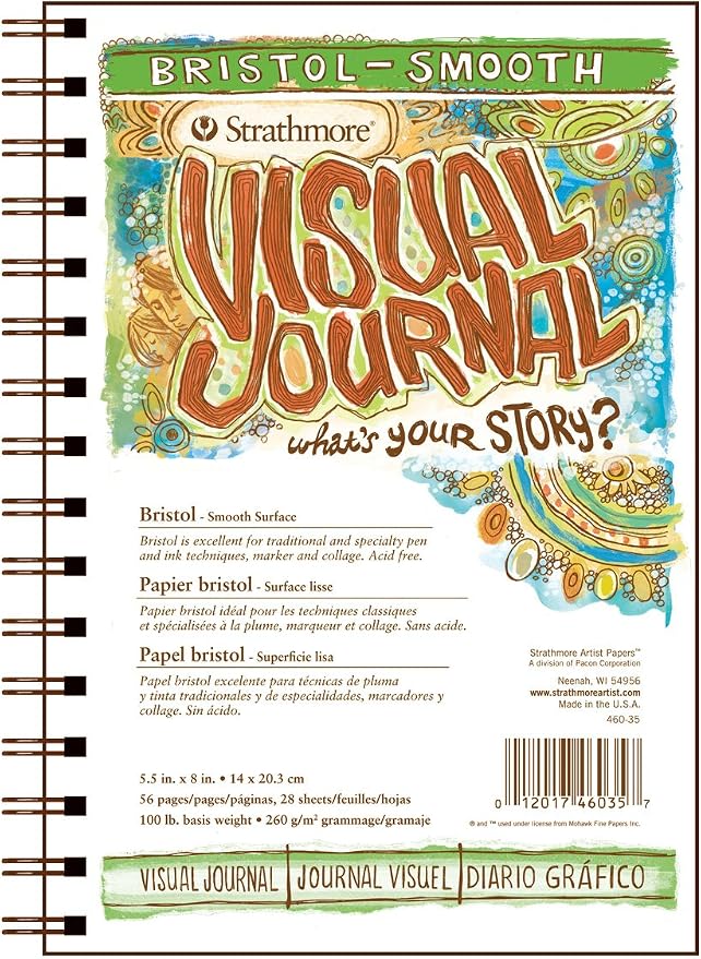 Strathmore Visual Journal Bristol Smooth 5.5"X8"-28 Sheets -460350