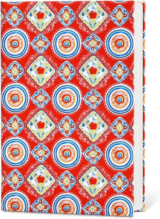 Journal Notebook, Fabric Vintage Journal Hard Cover Lined Notebook, 192 Pages A5 College Ruled Notebook for Work & Note Taking, Perfect for Office School Home Supplies （Artascope）