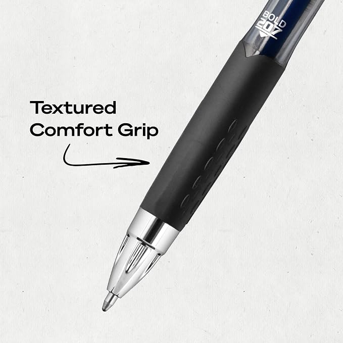 uniball™ 207 Gel Pens, Blue Ink, 1.0mm Bold Point, Retractable, 12 Count, Smooth Writing, Fraud-Resistant, uni Super Ink™