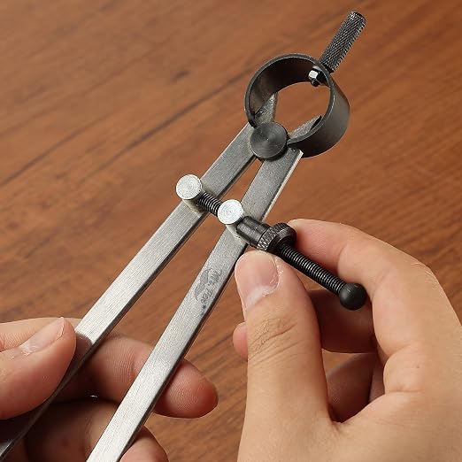 Mr. Pen- Professional Compass with Lock, Pencil Compass | Woodworking Compass, Compass for Geometry, Wing Divider, Compass Drawing, Drafting Compass, Carpenter Compass