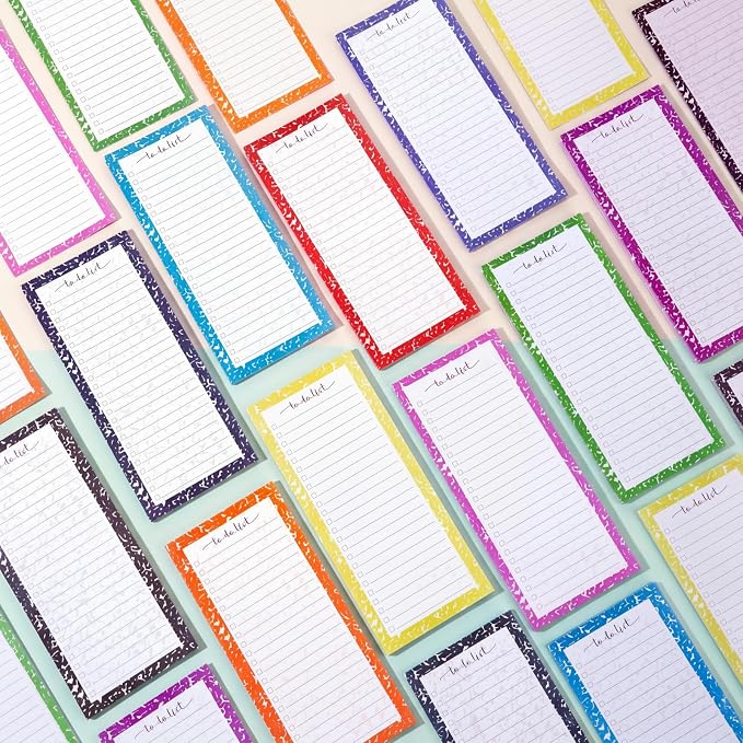 Censen 10 Pack 500 Sheets to Do List Notes Daily Checklist Notepad with 50 Sheets Undated Memo Pad Color Block Shopping List Weekly Plan Notepad Organizer Planners(Colorful,Marble)