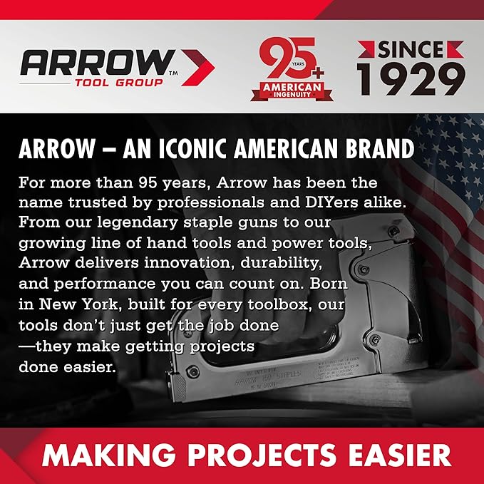 Arrow JT27 Light Duty Staple Gun Kit with 2000 Pieces JT21 3/8" Staples | Thin Wire Manual Stapler for Upholstery, Crafts, Decorating, and Repairs, Lightweight Chromed-Steel Housing