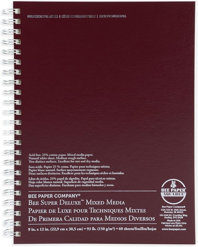 Bee Paper - 14"x 17" Super Deluxe Mixed Media Sketching Pad, 50 Sheets