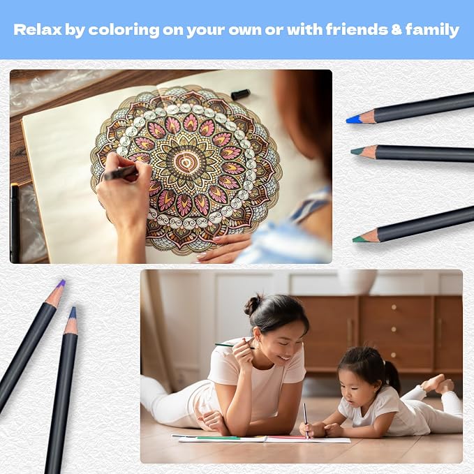 ArtSkills Premium Colored Pencils Set of 36 - Soft Core Artist Colored Pencils Set for Adult Coloring, Drawing, Blending & Sketching, Vibrant Colors 36 Count