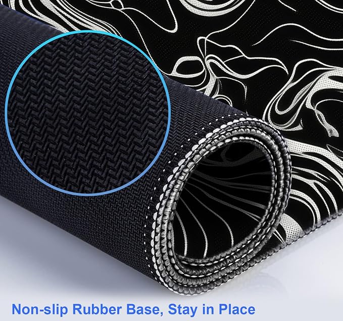 Marble Patterned XL Gaming Mouse Pad, Suitable for Office and Study Mouse Pads