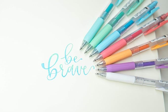 Zebra Pen SARASA Clip Retractable Gel Pen, Assorted Milk Color Ink, 8-Pack