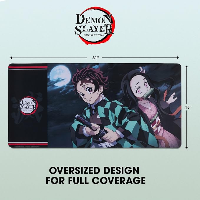 Solo Leveling Large Gaming Mouse Pad 31"x15" XL Computer Desk Mat, Anime | Oversized 31x15in Solo Leveling anime gaming mouse pad, smooth fabric top, stitched edges, non-slip rubber base.