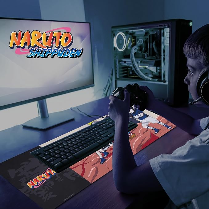 Solo Leveling Large Gaming Mouse Pad 31"x15" XL Computer Desk Mat, Anime | Oversized 31x15in Solo Leveling anime gaming mouse pad, smooth fabric top, stitched edges, non-slip rubber base.
