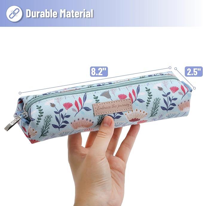 Mr. Pen- Cute Pencil Case Pouch, Multipurpose Canvas Bible Pencil Pouch | Smooth Zipper, Premium Material, Neat Stitches, Ideal for Stationery, Cosmetics, Electronics, School, Office, Travel