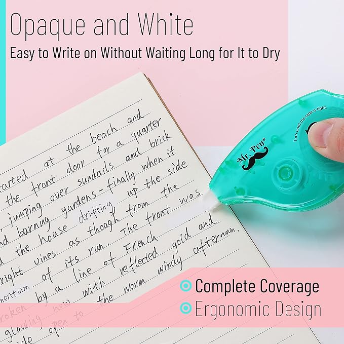 Mr. Pen- Correction Tapes, 7 Pack, 0.2" x 393", White Correction Tape Set | for Quick Corrections, Office and School Supplies