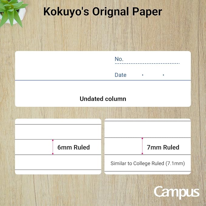 KOKUYO Campus Composition Notebook, 7 x 10 inch Lined Notebooks with 30 Sheets 7mm Ruled Paper, 10 Pack B5 Pink Notebook for School and Work, School Supplies Comp Book for Journal Diary