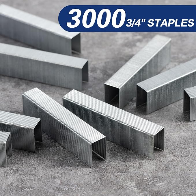 Deli Staples, Premium Heavy Duty Staples for Heavy Duty Staplers, 3/4'' Length, 160 Sheet Capacity, 100/Strip, 3000/Box