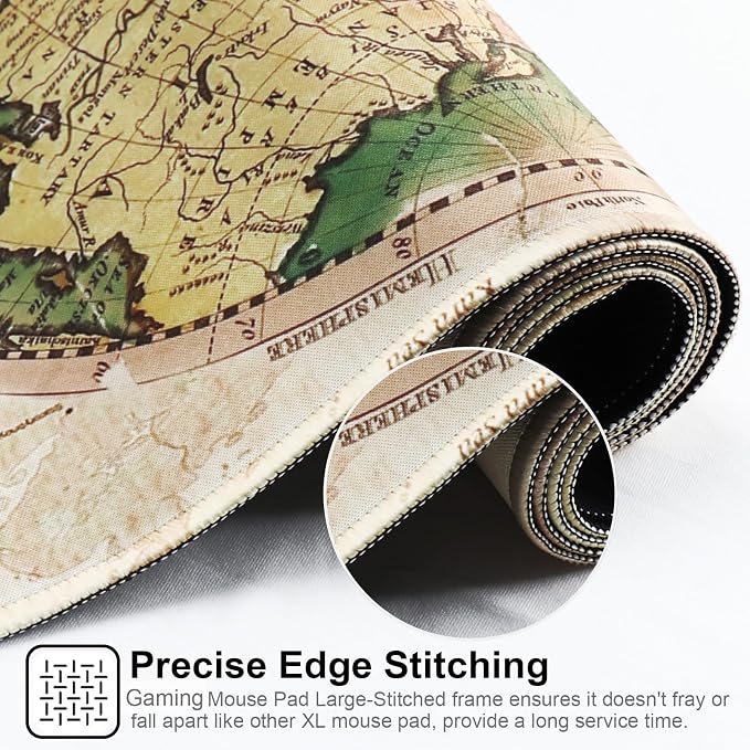 Professional Gaming Mouse Pad XXL & Computer Large Mouse Pad Table Mat(35.4x15.7x0.1IN, Ball)
