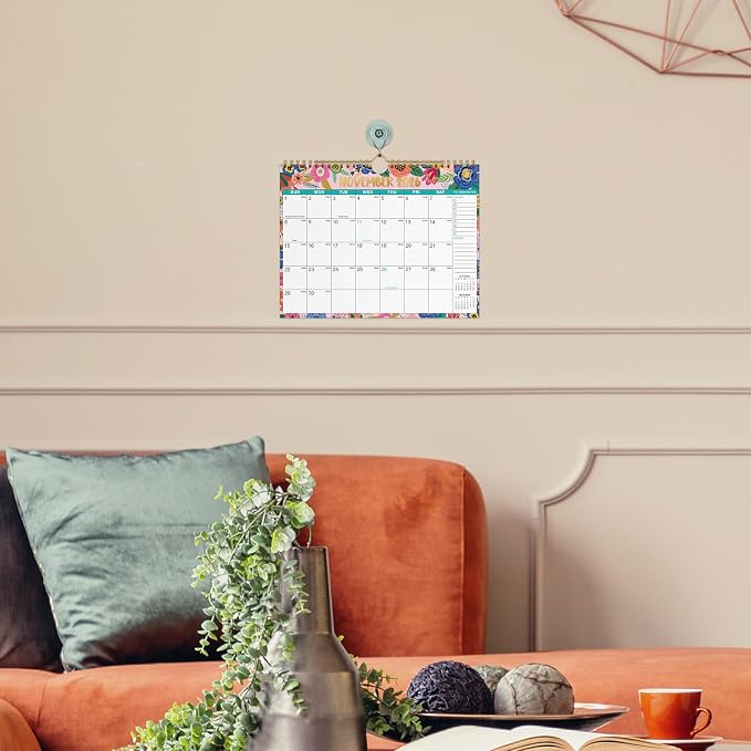Calendar 2026-2027 - Wall Calendar 2026-2027, July 2026 to December 2027, 11" x 8.5", 26-27 Calendar 18 Monthly with Thick Paper + Julian Date - Floral
