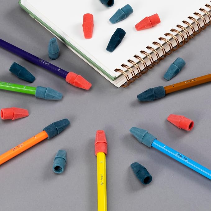 Mr. Pen- Pencil Erasers Toppers, 30 Pack, Colorful | Mr Pen Erasers for Pencils