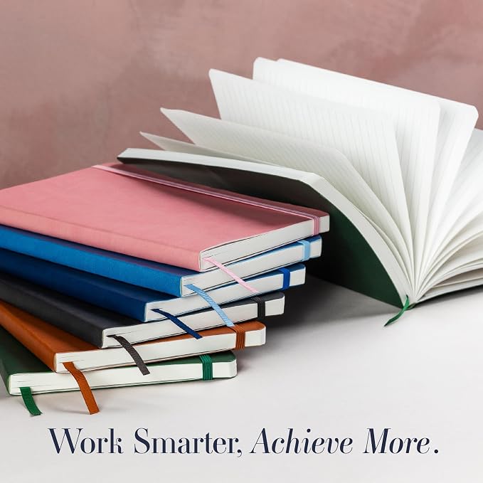 ANECDOTE. Softcover Ruled Journal with Thick 80 gsm Lined Cream Paper A5 size (8.3 inches x 5.4 inches) - Daily Writing Notebook for Travel, School and Office Use - Diary for Women and Men - Red