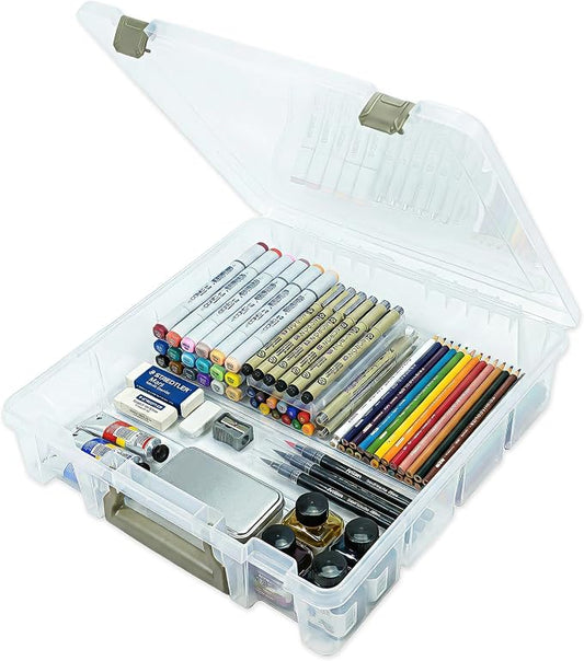 ArtBin Super Satchel 1 Compartment Box Clear Craft Organizer Storage Case